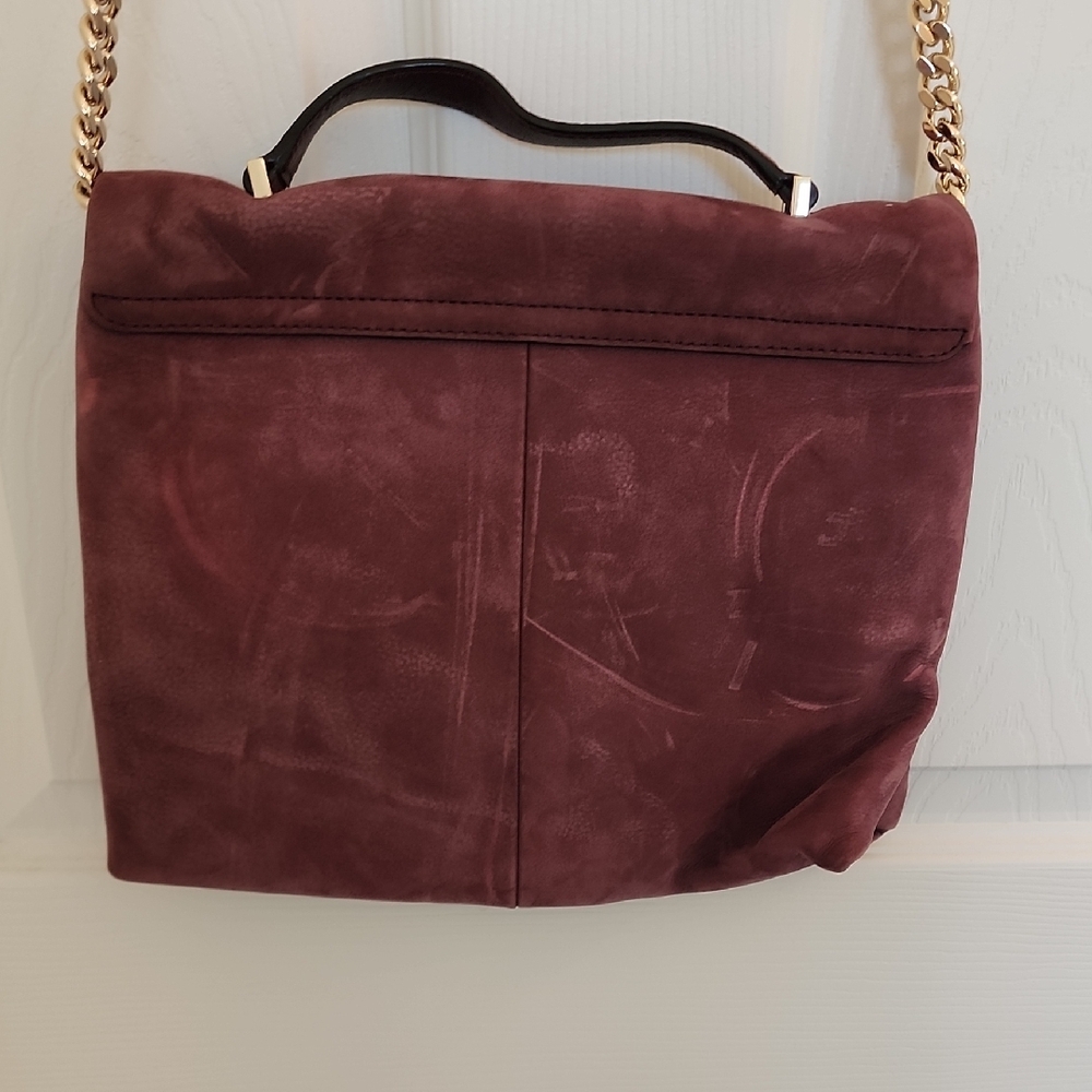 Kate Spade Suede Plum Bag with Gold Chain NEVER WORN! - Picture 4 of 6